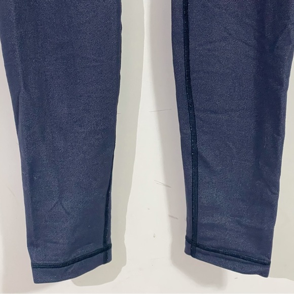 Lululemon Wunder Under Pants Denim Womens 8 Jeggings Blue Jean Leggings - Picture 4 of 12